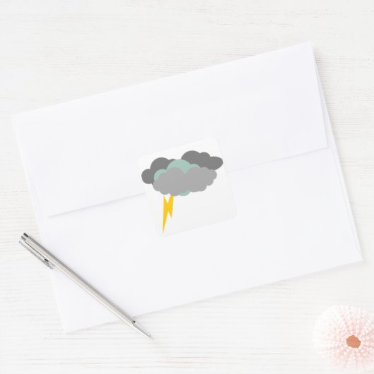 Thunder Weather Tracker Sticker sheet (Envelop)