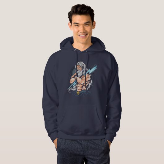 Thunder zeus god kunstontwerp hoodie (Voorkant volledig)