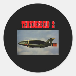 Thunderbird 2 foto Thunderbirds vrachtvliegtuig Ronde Sticker