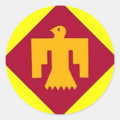 Thunderbird 45th ronde sticker (Voorkant)