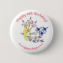 Thunderbird 6th Birthday Badge Ronde Button 5,7 Cm