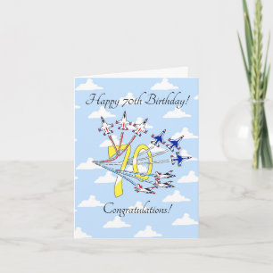Thunderbird 70th - Birthday Card Blue Sky Kaart