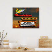 Thunderbird Casino Sign Las Vegas Retro Poster (Keuken)
