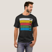 Thunderbird Classic - Birds Silhouettes on Stripe T-shirt (Voorkant volledig)