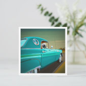Thunderbird Classic Car - Mini Print (Staand voorkant)