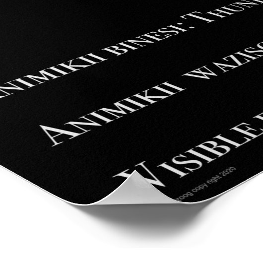 Thunderbird Constellation Ojibwe Poster (Hoek)