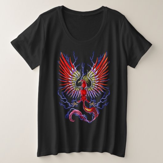 Thunderbird Cryptid Creature Grote Maat T-shirt (Design voorkant)
