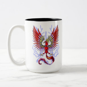 Thunderbird Cryptid Creature Tweekleurige Koffiemok