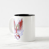 Thunderbird Cryptid Creature Tweekleurige Koffiemok (Voorkant links)