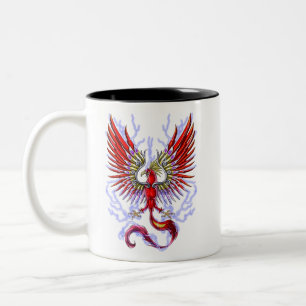 Thunderbird Cryptid Creature Tweekleurige Koffiemok