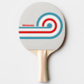 Thunderbird Curl Strepen met Naam Tafeltennisbatje (Achterkant)