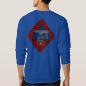 Thunderbird Golf Crewneck Sweatshirt – Classic Blu (Achterkant)