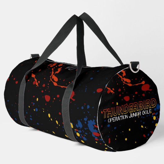 Thunderbird Golf Duffle Bag – Black Splatter Plunjezak (Linkerhoek)