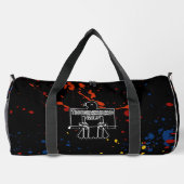 Thunderbird Golf Duffle Bag – Black Splatter Plunjezak (Achterkant)