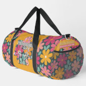 Thunderbird Golf Duffle Bag – bloemen + sinaasappe Plunjezak (Rechterhoek)