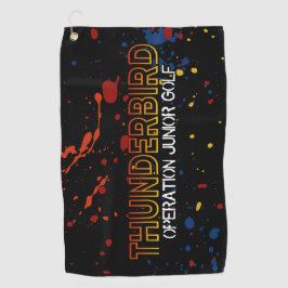Thunderbird Golf Junior Tour Handdoek – Zwarte Spl