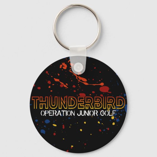 Thunderbird Golf Sleutelhanger – Splatter QR (Voorkant)