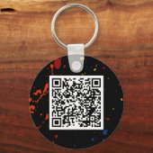 Thunderbird Golf Sleutelhanger – Splatter QR (Achterkant)