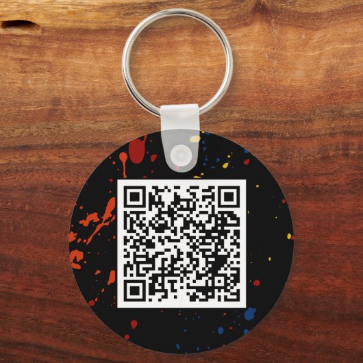 Thunderbird Golf Sleutelhanger – Splatter QR (Achterkant)