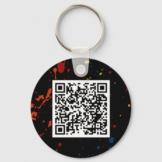 Thunderbird Golf Sleutelhanger – Splatter QR (Achterkant)