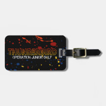 Thunderbird golftas Label – Black Splatter Edition