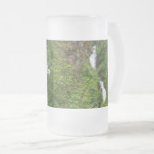 Thunderbird Herfsten Painterly Frosted Glass Beer Matglas Bierpul (Voorkant rechts)