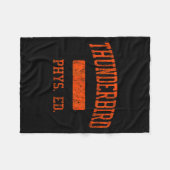 Thunderbird High School Hs Pcute Ss Cute Ssnix Az Fleece Deken (Voorkant (Horizontaal))