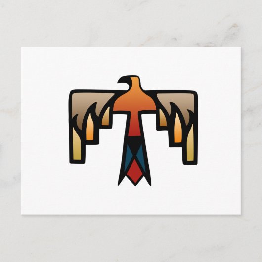 Thunderbird - Inheems Amerikaans Indiaans symbool Briefkaart (Voorkant)