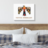 Thunderbird - Inheems Amerikaans Indiaans symbool Canvas Afdruk (Insitu (Slaapkamer))