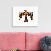 Thunderbird - Inheems Amerikaans Indiaans symbool Canvas Afdruk (Insitu (Woonkamer))