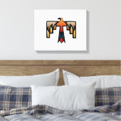 Thunderbird - Inheems Amerikaans Indiaans symbool Canvas Afdruk (Insitu (Slaapkamer))