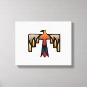 Thunderbird - Inheems Amerikaans Indiaans symbool Canvas Afdruk (Voorkant)