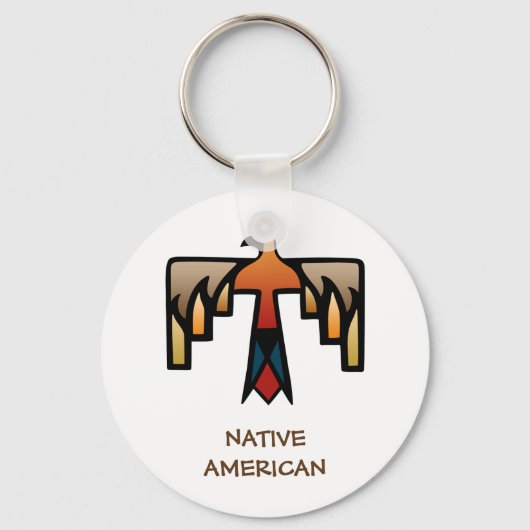Thunderbird - Inheems Amerikaans Indiaans symbool Sleutelhanger (Voorkant)
