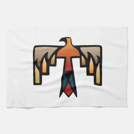 Thunderbird - Inheems Amerikaans Indiaans symbool Theedoek (Horizontaal)