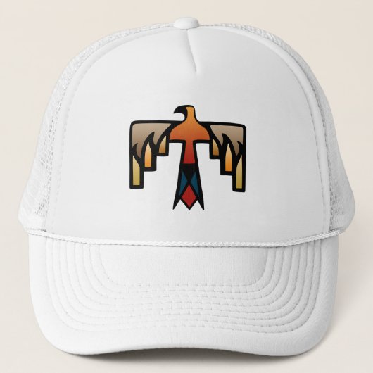 Thunderbird - Inheems Amerikaans Indiaans symbool Trucker Pet (Voorkant)