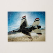 Thunderbird Jet Fighter Plane Jigzaae Puzzle Legpuzzel (Horizontaal)
