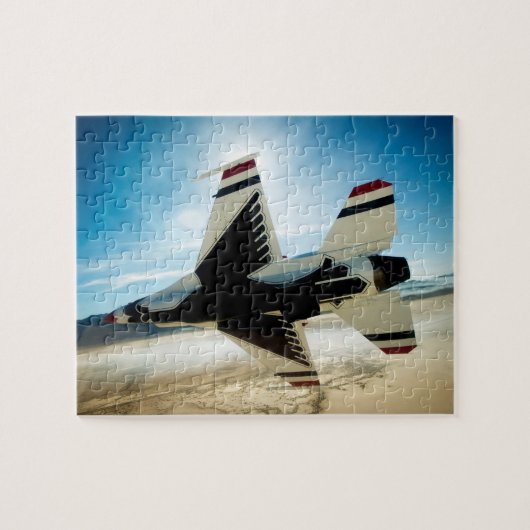 Thunderbird Jet Fighter Plane Jigzaae Puzzle Legpuzzel (Horizontaal)