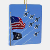 Thunderbird Jets USA MIA/POW Vlag Keramisch Ornament (Rechts)