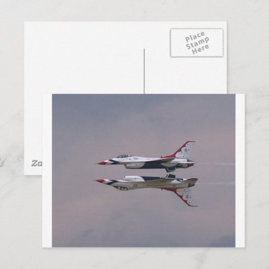 Thunderbird Mirror Vlieg door Briefkaart (Voorkant / Achterkant)