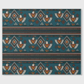 Thunderbird Native Spirit Tribal Pattern Gift Wrap Cadeaupapier (Vlak)
