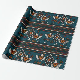 Thunderbird Native Spirit Tribal Pattern Gift Wrap Cadeaupapier