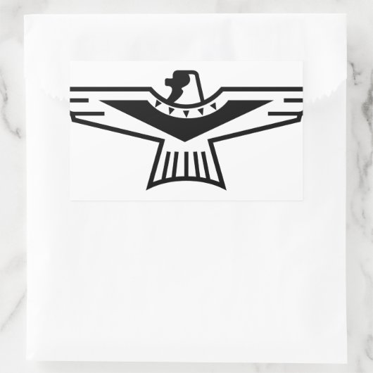 Thunderbird Outline Rechthoekige Sticker (Tas)