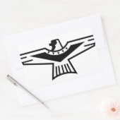 Thunderbird Outline Rechthoekige Sticker (Envelop)