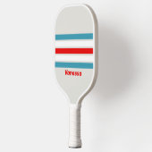 Thunderbird over het hele vlak met naam pickleball paddle (Links)