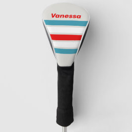 Thunderbird over Strepen met Naam Golfheadcover