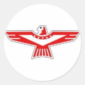 Thunderbird Ronde Sticker (Voorkant)