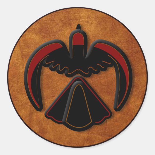 Thunderbird Ronde Sticker (Voorkant)