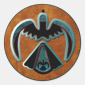 Thunderbird Ronde Sticker (Voorkant)