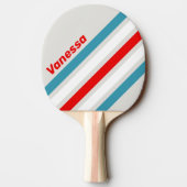 Thunderbird Schuin Strepen met Naam Tafeltennisbatje (Achterkant)