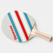 Thunderbird Schuin Strepen met Naam Tafeltennisbatje (Zijkant)